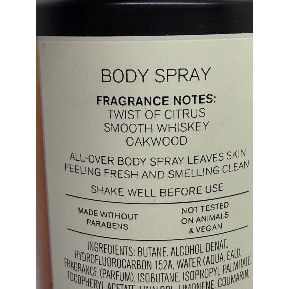 Bath & Body Works Rouge Rebel 3-in-1 Wash, WHISKEY TOAST Body Spray Mist Mens’s
